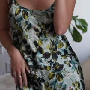 Vintage Victoria Secret silk lemon sleep dress little thing